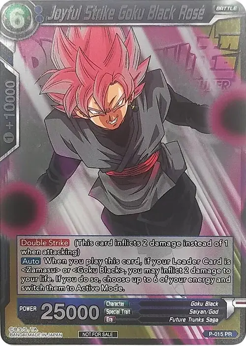 Joyful Strike Goku Black Rose (Metallic Foil) (Event Pack 2018) card art