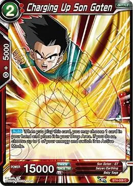 Charging Up Son Goten card art
