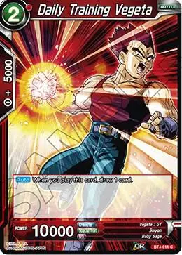 Daily Training Vegeta card art
