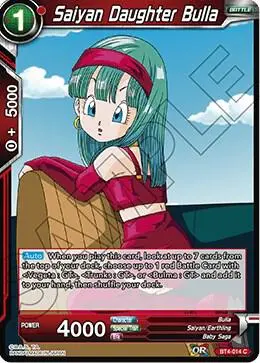 Saiyan Daughter Bulla card art