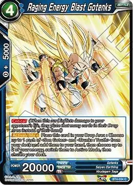 Raging Energy Blast Gotenks card art