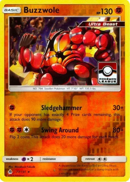 Buzzwole - 77/131 (Pokemon League) card art