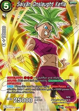 Saiyan Onslaught Kefla card art