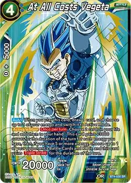 At All Costs Vegeta card art