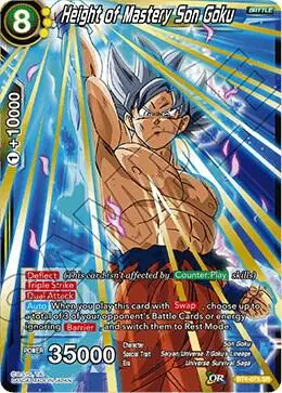 Height of Mastery Son Goku card art