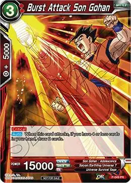 Burst Attack Son Gohan card art