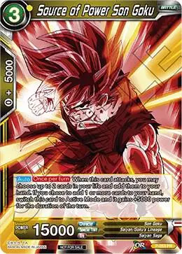 Source of Power Son Goku card art