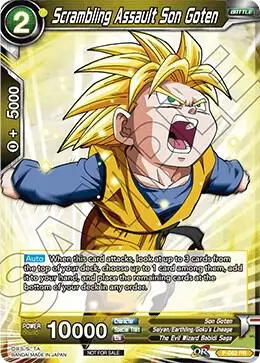 Scrambling Assault Son Goten card art