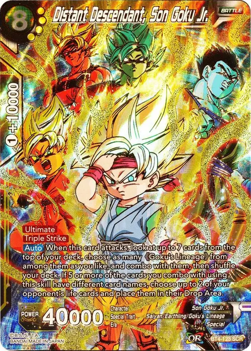 Distant Descendant, Son Goku Jr. card art