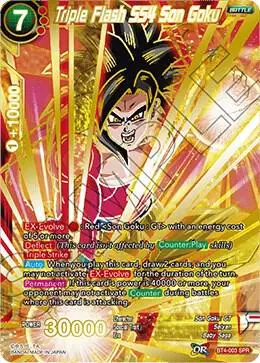 Triple Flash SS4 Son Goku (SPR) card art