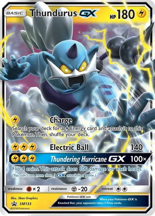 Thundurus GX - SM133 card art