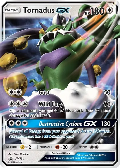 Tornadus GX - SM134 card art