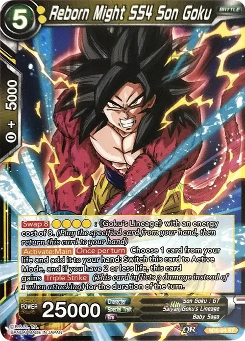 Reborn Might SS4 Son Goku card art