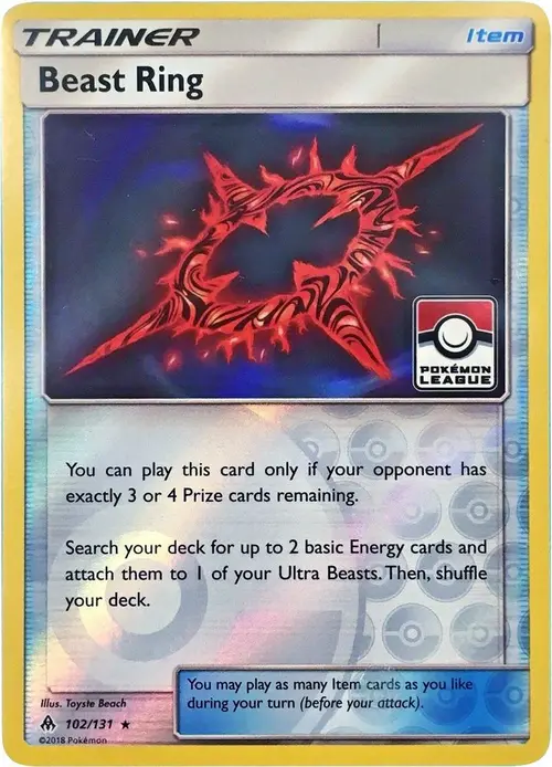 Beast Ring - 102/131 (Pokemon League) card art