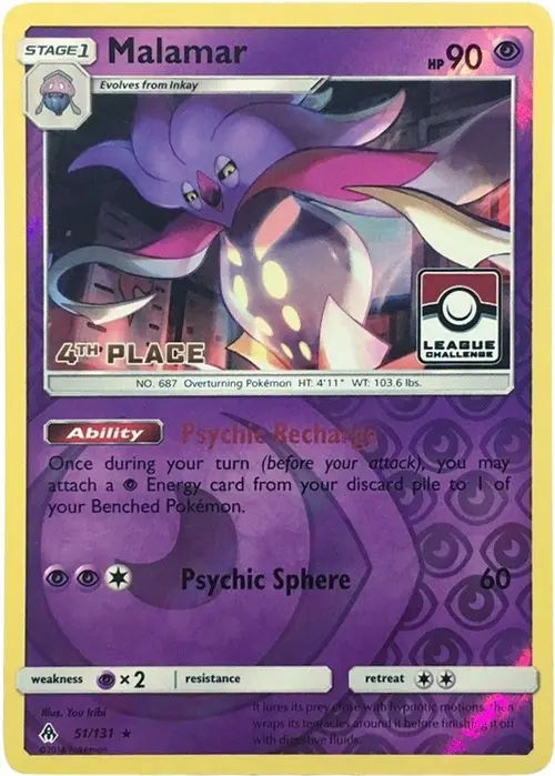 Malamar - 51/131 (League Challenge) [4th Place] card art