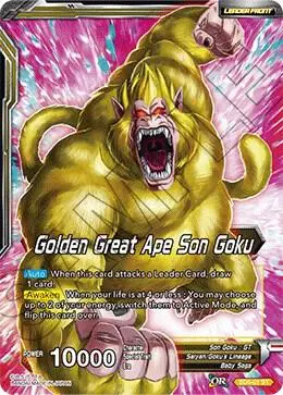 Golden Great Ape Son Goku // Long Odds SS4 Son Goku card art
