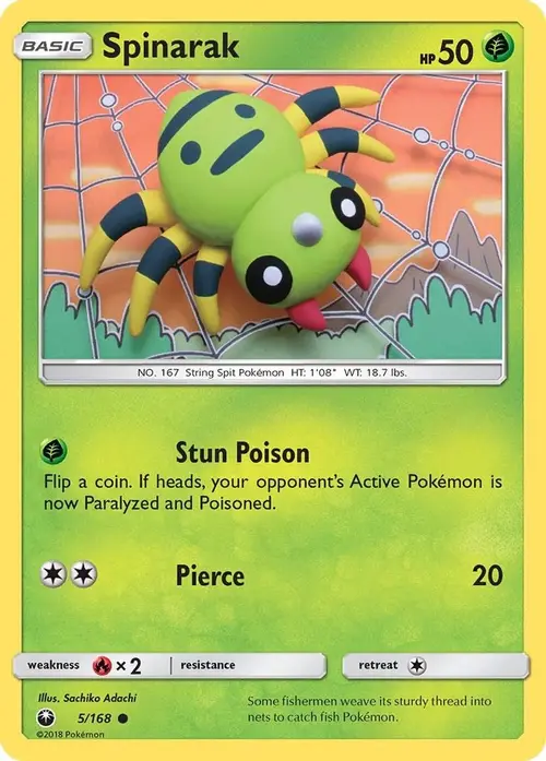 Spinarak card art