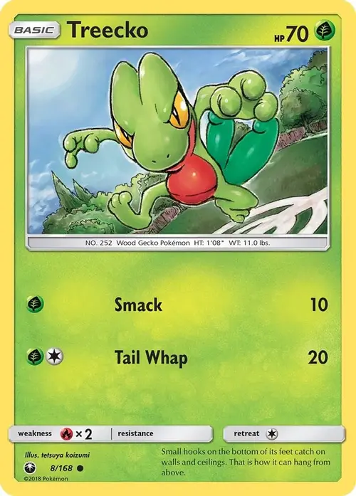 Treecko (8) card art