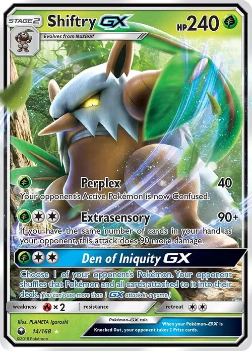 Shiftry GX card art