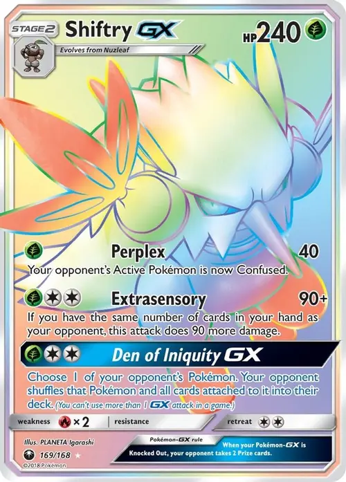 Shiftry GX (Secret) card art