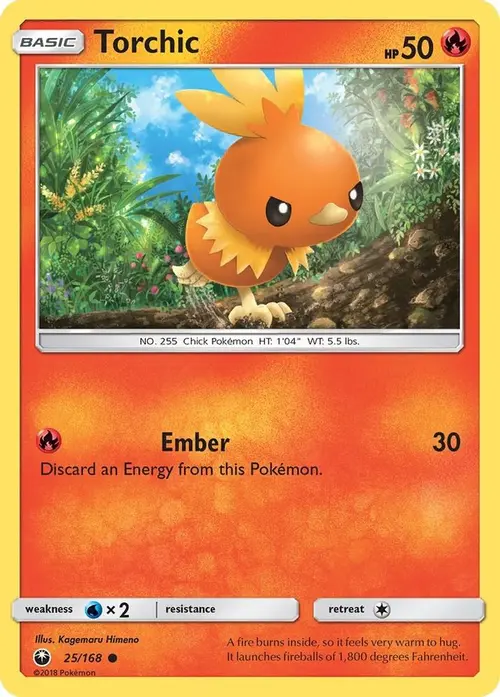 Torchic (25) card art