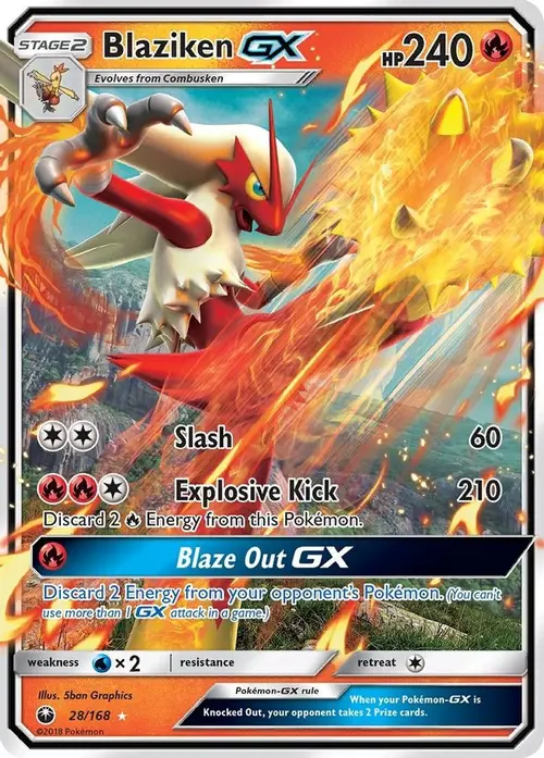 Blaziken GX card art