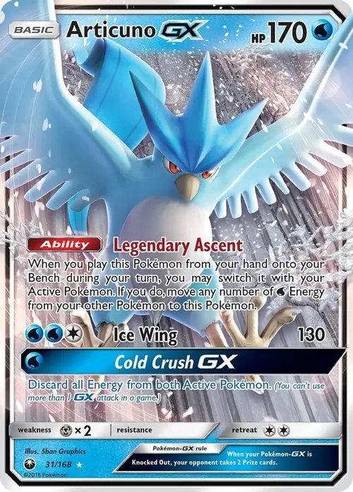 Articuno GX card art