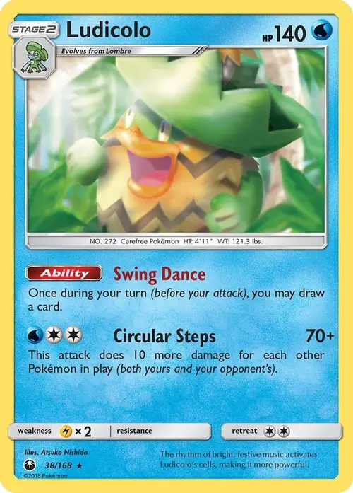 Ludicolo card art