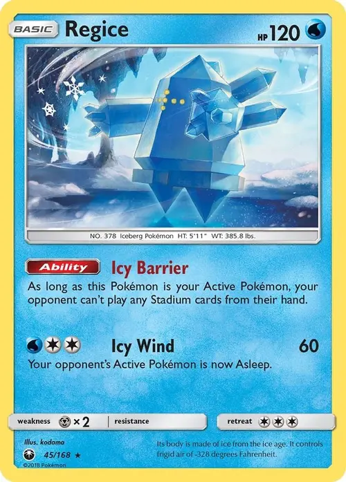 Regice card art