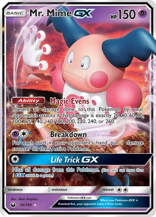 Mr. Mime GX card art