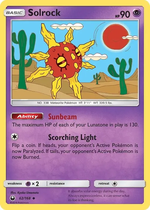 Solrock card art