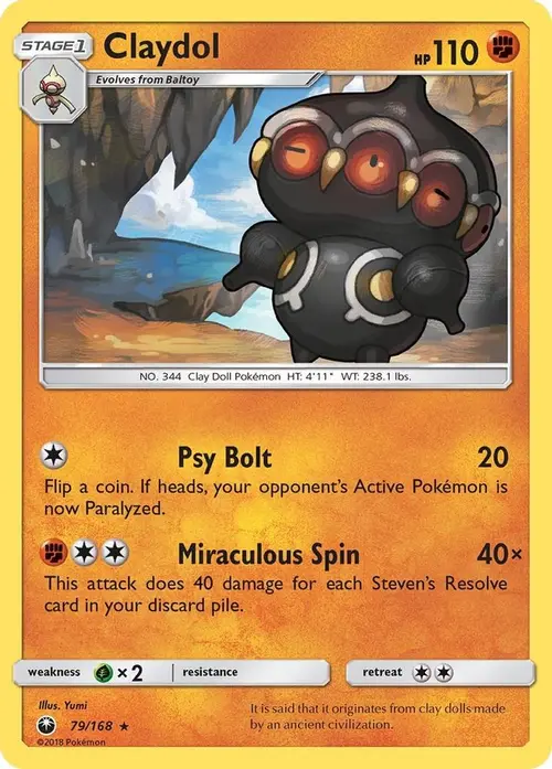 Claydol card art