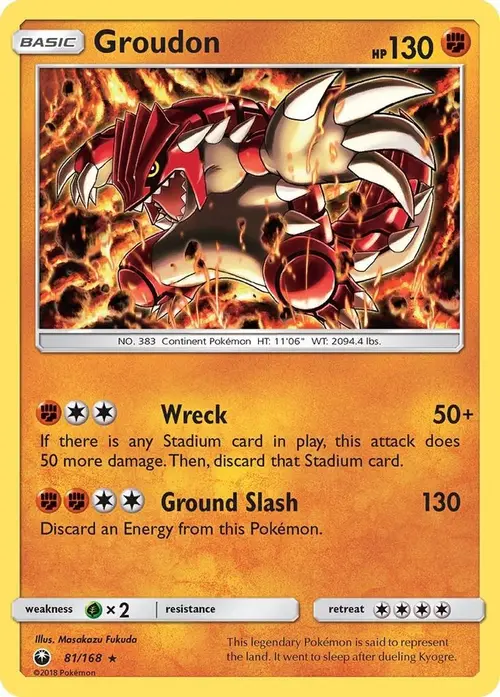 Groudon card art