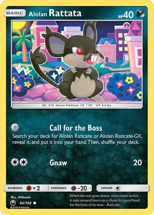 Alolan Rattata card art