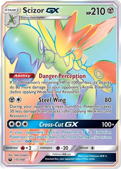 Scizor GX (Secret) card art