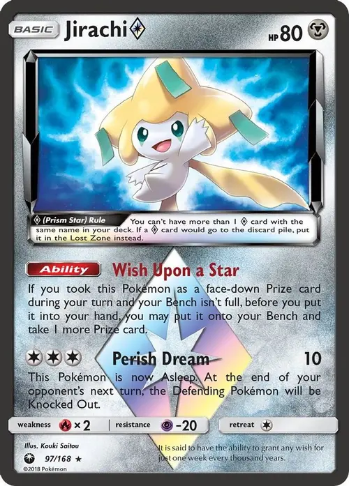 Jirachi Prism Star card art