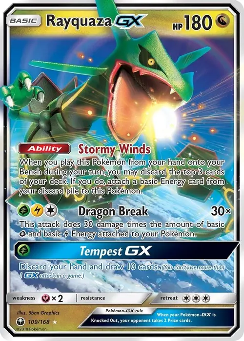 Rayquaza GX card art