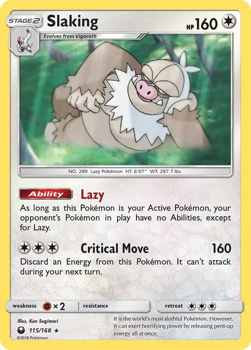 Slaking card art