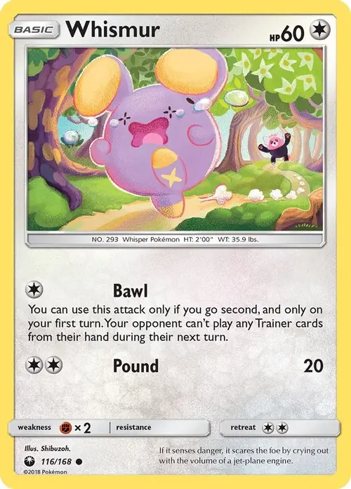 Whismur (116) card art