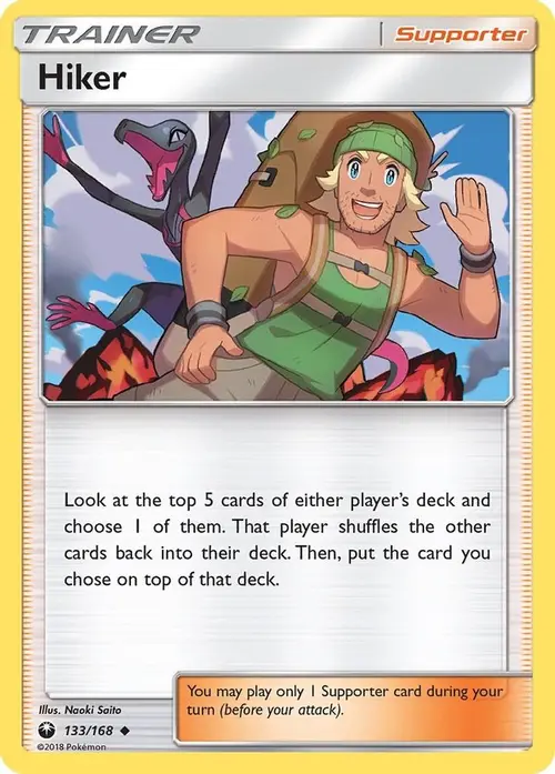 Hiker card art