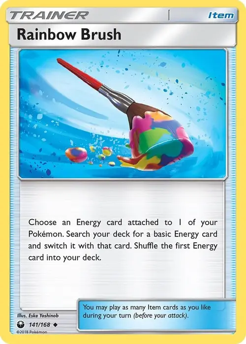 Rainbow Brush card art