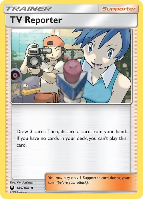 TV Reporter card art