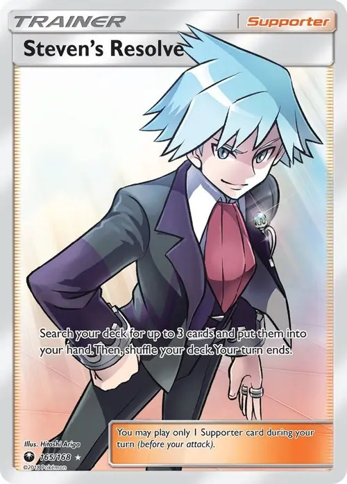 Steven's Resolve (Full Art) card art