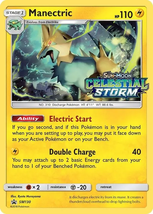 Manectric - SM130 (Prerelease) card art