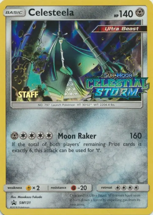 Celesteela - SM131 (Prerelease) [Staff] card art