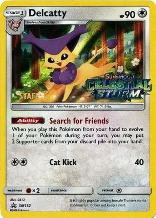 Delcatty - SM132 (Prerelease) [Staff] card art
