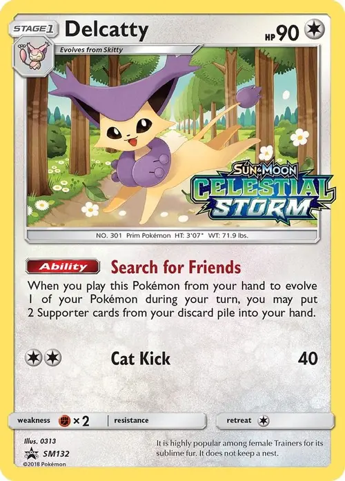 Delcatty - SM132 (Prerelease) card art