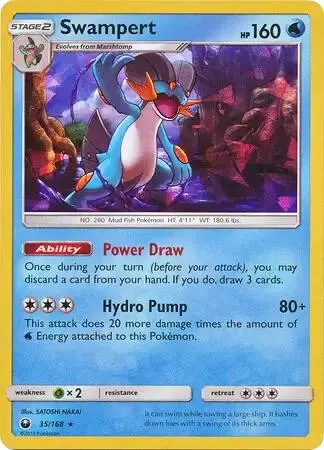 Swampert - 35/168 (SM Celestial Storm) card art