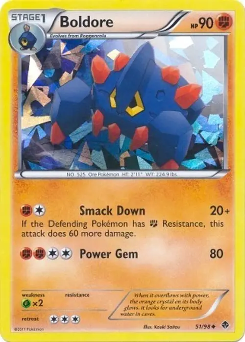 Boldore - 51/98 (Cracked Ice Holo) card art