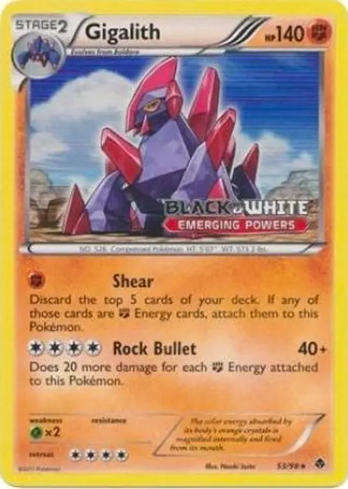Gigalith - 53/98 (Prerelease) card art
